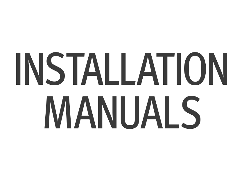 Installation Manuals